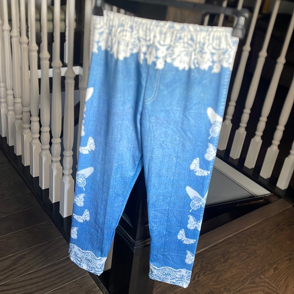 Denim looking capris